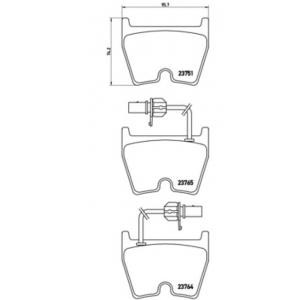 накладки BREMBO P 85 078 