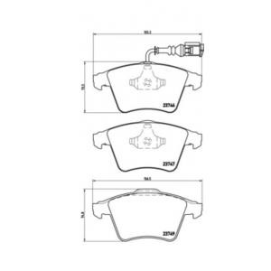 накладки BREMBO P 85 082 