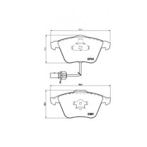 накладки BREMBO P 85 084 