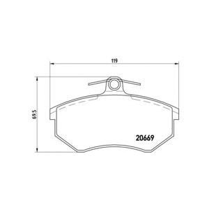 накладки BREMBO P 85 092 
