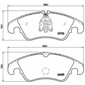 накладки BREMBO P 85 098 