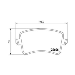 накладки BREMBO P 85 099