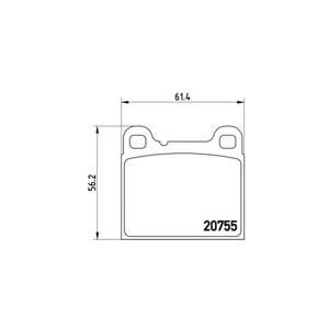накладки BREMBO P 86 002 