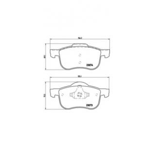 накладки BREMBO P 86 016 