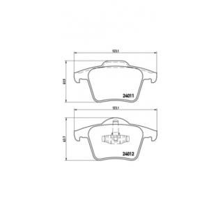 накладки BREMBO P 86 019 