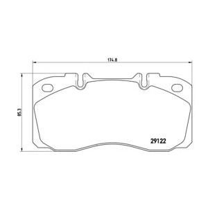 накладки BREMBO P A6 025