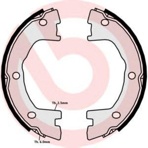 накладки за ръчна спирачка BREMBO S A6 508