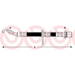 спирачен маркуч BREMBO T 83 014 
