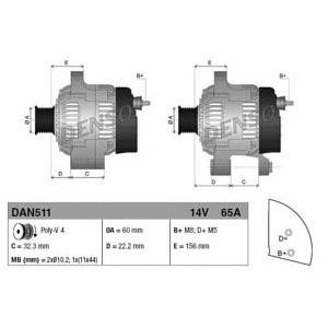 алтернатор DENSO DAN511