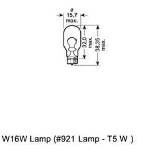 крушка за стоп светлини и габарити OSRAM 921