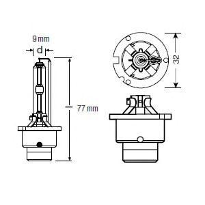 крушка за фарове и халогени OSRAM 66240XNB