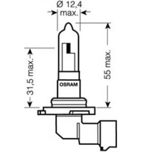 крушка за фарове и халогени OSRAM 9005