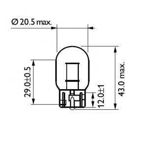 крушка за мигачи PHILIPS 12071CP 