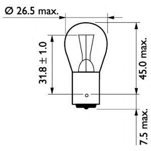 крушка за мигачи и стопове PHILIPS 13498CP 