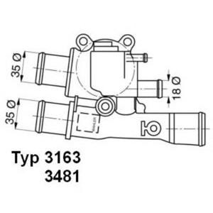 термостат WAHLER 3163.88D