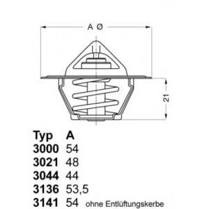 термостат WAHLER 3021.88D50