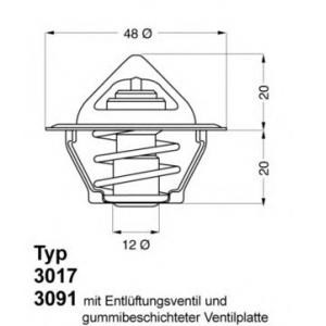 термостат WAHLER 3017.92D2 