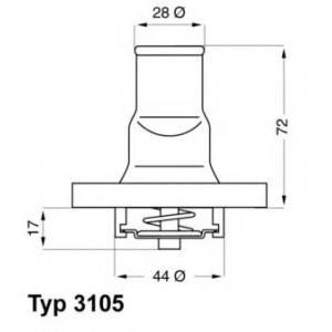 термостат WAHLER 3105.87D 