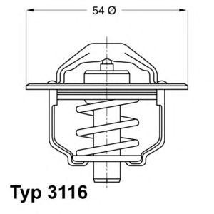 термостат WAHLER 3116.82D 