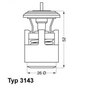 термостат WAHLER 3143.87D 