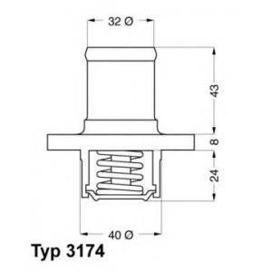термостат WAHLER 3174.89D 