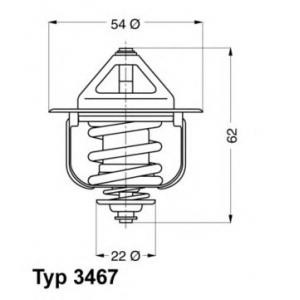 термостат WAHLER 3467.85D 