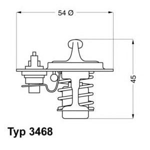 термостат WAHLER 3468.88D 