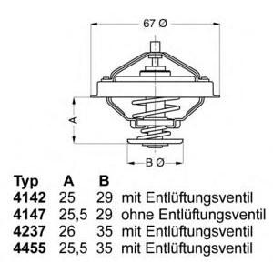 термостат WAHLER 4455.80D