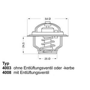 термостат WAHLER 4008.79D