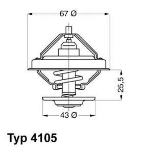 термостат WAHLER 4105.83D 