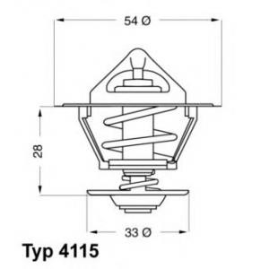 термостат WAHLER 4115.92D