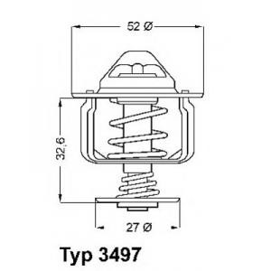 термостат WAHLER 3497.88D 