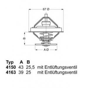 термостат WAHLER 4150.71D50 
