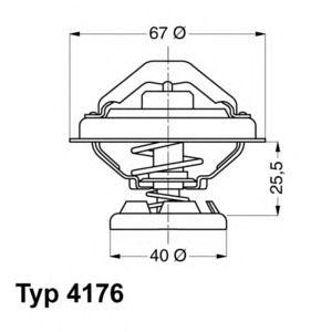 термостат WAHLER 4176.85D