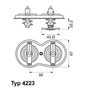 термостат WAHLER 4223.83D 