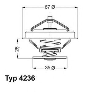 термостат WAHLER 4236.92D