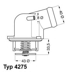 термостат WAHLER 4275.87D