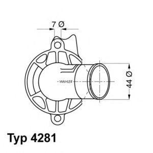 термостат WAHLER 4281.87D