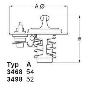 термостат WAHLER 3498.88D 