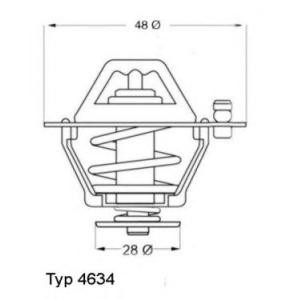 термостат WAHLER 4634.76