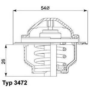 термостат WAHLER 3472.87D