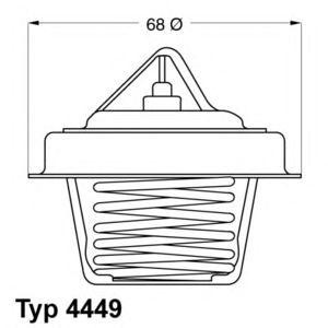 термостат WAHLER 4449.84D 