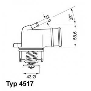 термостат WAHLER 4517.87D