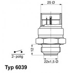 термошалтер WAHLER 6039.95D
