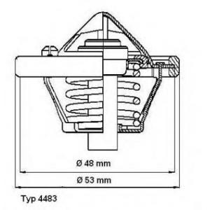 термостат WAHLER 4483.82D