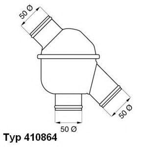 термостат WAHLER 410864.79D0