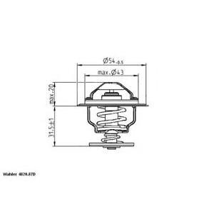 термостат WAHLER 4820.87D