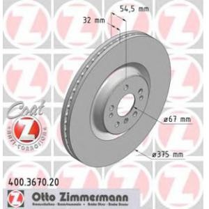 спирачен диск ZIMMERMANN 400.3670.20