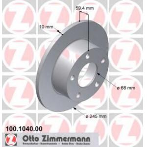 спирачен диск ZIMMERMANN 100.1040.00 
