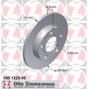 спирачен диск ZIMMERMANN 100.1225.00 